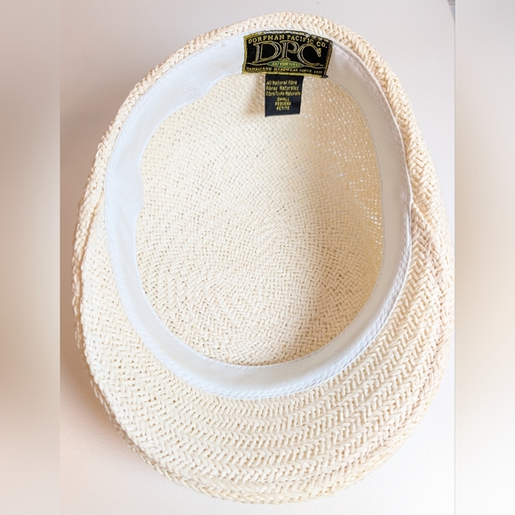DORFMAN Pacific Seagrass Straw Natural Newsboy Hat NWOT Small Unisex - Picture 5 of 6